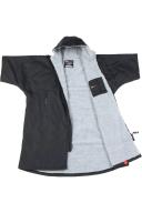 Dryrobe Advance Short Sleeve Changing Robe - Black/Grey