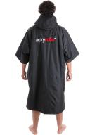 Dryrobe Advance Short Sleeve Changing Robe - Black/Grey