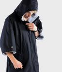 Dryrobe Advance Short Sleeve Changing Robe - Black/Grey