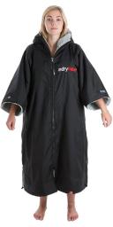 Dryrobe Advance Short Sleeve Changing Robe - Black/Grey