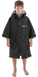 Dryrobe Advance Short Sleeve Changing Robe - Black/Grey