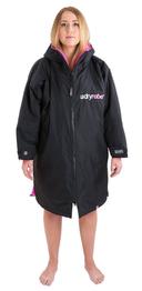 Dryrobe Advance Short Sleeve Changing Robe - Black Pink