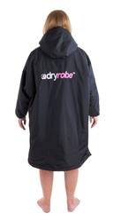 Dryrobe Advance Short Sleeve Changing Robe - Black Pink