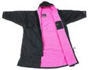 Dryrobe Advance Short Sleeve Changing Robe - Black Pink
