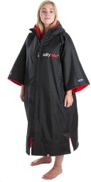 Dryrobe Advance Short Sleeve Changing Robe - Black Red