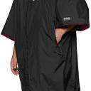 Dryrobe Advance Short Sleeve Changing Robe - Black Red