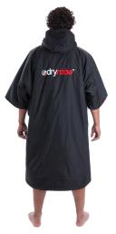 Dryrobe Advance Short Sleeve Changing Robe - Black Red