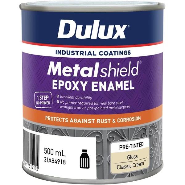 Dulux Metalshield Epoxy Enamel Gloss Classic Cream 500ml