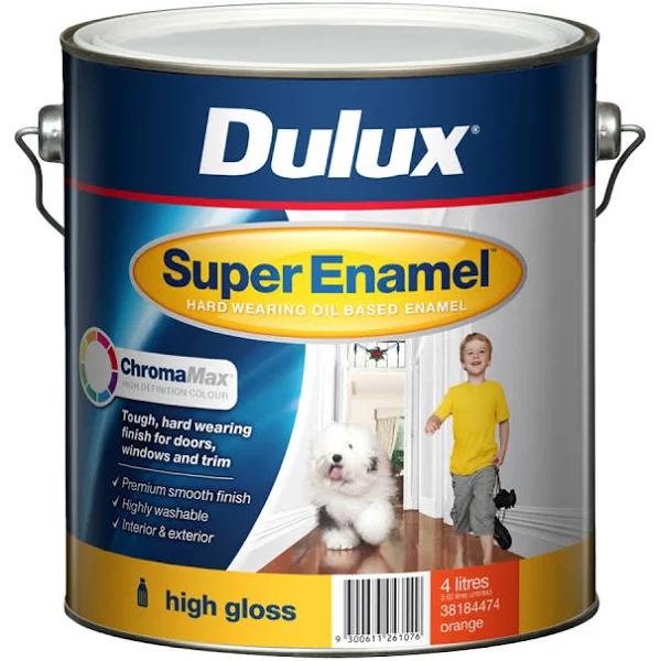 Dulux Super Enamel High Gloss Orange 4L
