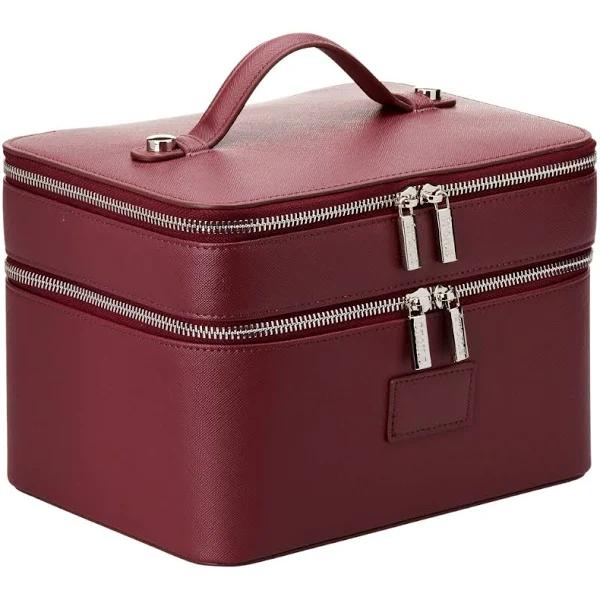 Duo Vanity Case: Burgundy