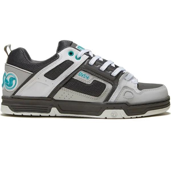 DVS Comanche Shoes - Charcoal/White/Turqoise Nubuck