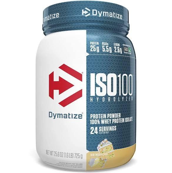 Dymatize ISO 100 Whey Protein Powder with 25g of Hydrolyzed 100% Whey