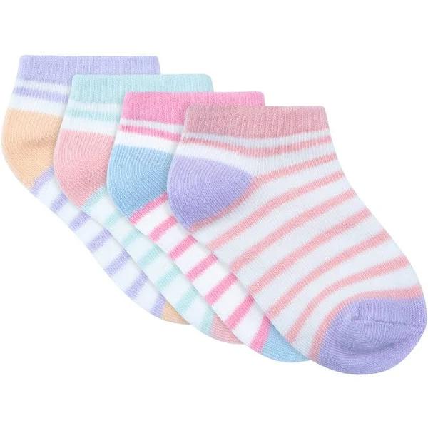 Dymples Baby Low Cut Socks 4 Pack - Multi - Size 0-1