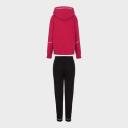 EA7 Train Extended Logo Tracksuit Pink Fuchsia Black Women - S