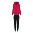 EA7 Train Extended Logo Tracksuit Pink Fuchsia Black Women - XXL