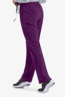 Easy Stretch by Butter-Soft Petite Drawstring Scrub Pants - L - Eggplant