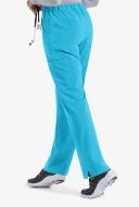 Easy Stretch by Butter-Soft Petite Drawstring Scrub Pants - M - Turquoise