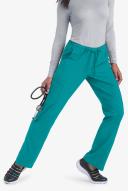 Easy Stretch by Butter-Soft Petite Drawstring Scrub Pants - XS - Teal