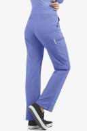 Easy Stretch by Butter-Soft Petite Sport Yoga Scrub Pants - 3x - Ceil Blue