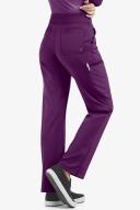 Easy Stretch by Butter-Soft Petite Sport Yoga Scrub Pants - 3x - Eggplant
