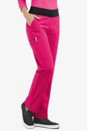 Easy Stretch by Butter-Soft Petite Sport Yoga Scrub Pants - XXS - Flirt w/ Black