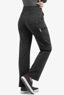 Easy Stretch by Butter-Soft Petite Sport Yoga Scrub Pants - XXS - Onyx Black