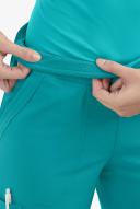 Easy Stretch by Butter-Soft Petite Sport Yoga Scrub Pants - XXS - Teal