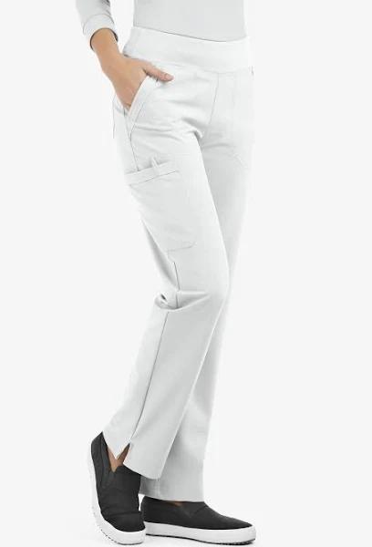 Easy Stretch by Butter-Soft Sienna Sport Yoga Scrub Pants - 3x - White