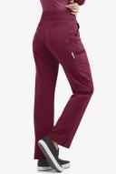 Easy Stretch by Butter-Soft Sienna Sport Yoga Scrub Pants - XXS - Wine