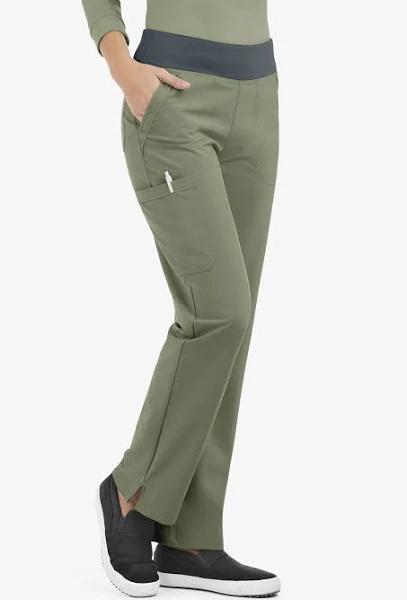 Easy Stretch by Butter-Soft Sienna Women's 5-Pocket Sport Yoga Scrub Pants  in Olive Leaf/pewter, Size XS Polyester/spandex, Price History &  Comparison
