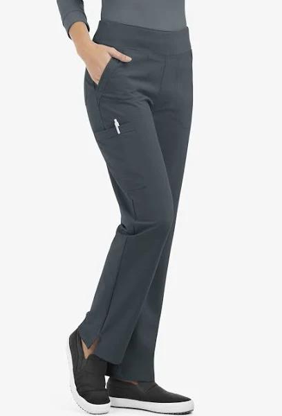 Easy Stretch by Butter-Soft Tall Sport Yoga Scrub Pants - L - Pewter