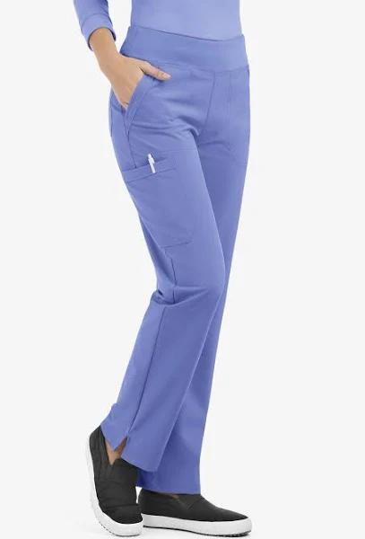 Easy Stretch by Butter-Soft Tall Sport Yoga Scrub Pants - XXS - Ceil Blue