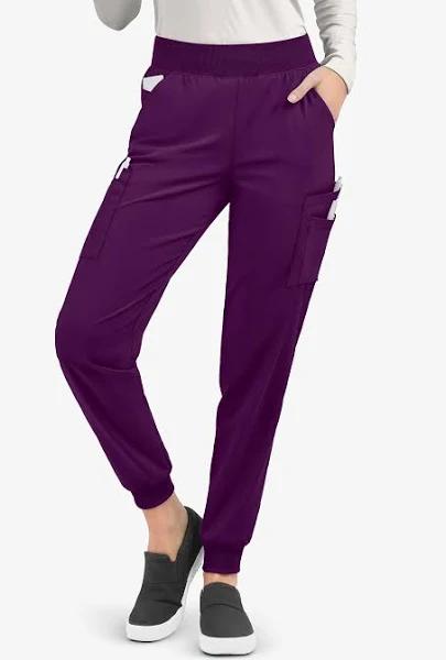 Easy Stretch by Butter-Soft Women's Joggers Scrub Pants - S - Eggplant