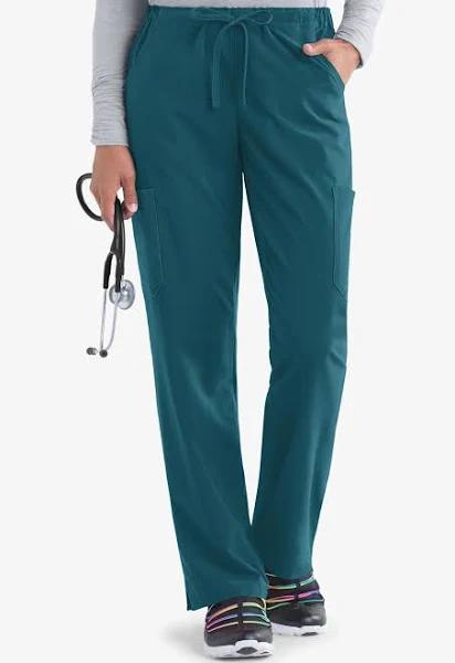 Easy Stretch by Butter-Softeden Tall Drawstring Scrub Pants - XS - Caribbean Blue