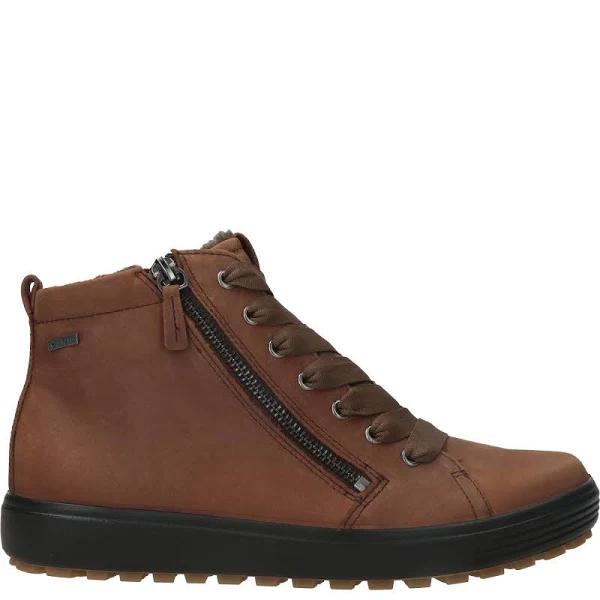 ECCO 450163 Soft 7 TRED Ladies GORE-TEX Leather Ankle Boots in Brown 41