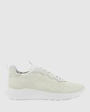 ECCO | Men's Ath 1F Street-style Leather Sneakers | Size 39 | Leather | Shadow White
