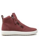 ECCO Soft 7 Zipped Ankle Boot in Dark Brown 36
