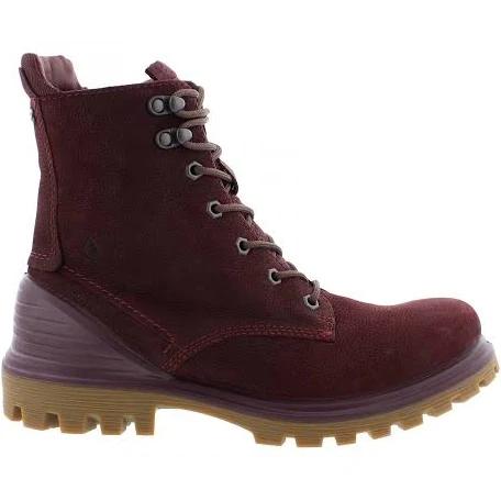 Ecco Tredtray Women's Hm100k Waterproof Leather Ankle Boot in Burgundy Size 11/11.5