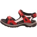 ECCO Women's Offroad Athletic Sandals, Chili Red/Concrete/Black, 9 UK