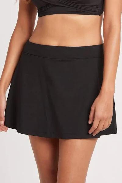 Eco Essentials Swim Skirt | Body Sculpting Swimwear | Black | 18 | Sea Level Swim Australia