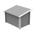 Ecoflex Rustic Lodge Dog Kennel Grey Medium