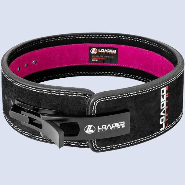 Economy Lever Belt 10mm (Double Tone) Pink / S - Loaded Lifting