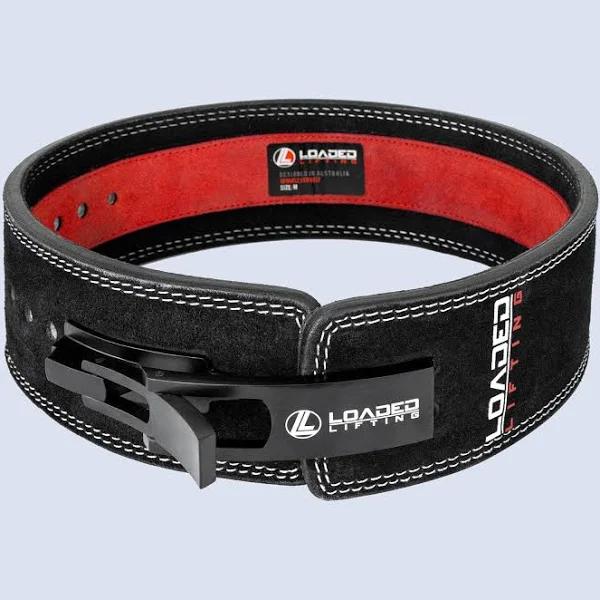 Economy Lever Belt 10mm (Double Tone) Red / S - Loaded Lifting