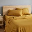 Ecosa Bamboo Bedding - Flat Sheet / King Single / Mustard