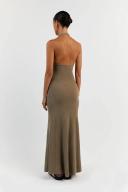 Eddison Knit Midi Dress in Moss Size XS by DISSH