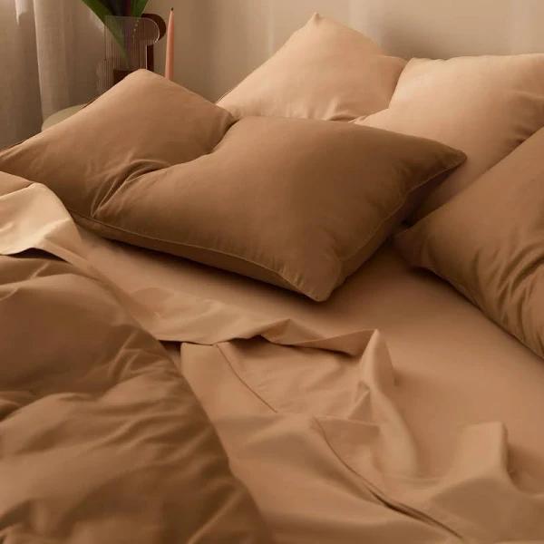 Eden Cotton Organic | Spice Pillowcases | King Size / Set of 2 | Sheet Society