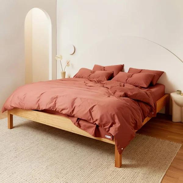 Eden Cotton | Rust Quilt Cover | King | Sheet Society