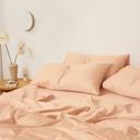 Eden Cotton | Soft Apricot Pillowcases | King Size / Set of 2 | Sheet Society