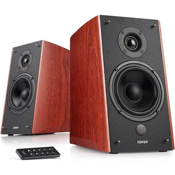 Edifier R2000DB Bluetooth Speaker System Wood, Bookshelf, Pair, Optical RCA, Color Black