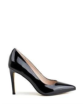 Edward Meller Gaga 100mm Pointed Toe Pump Black Patent
